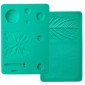 Molde silicona impresion de flores x 2 pcs