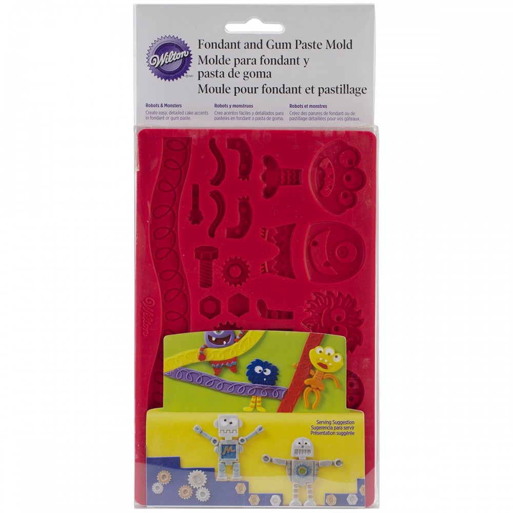 Molde silicona robots y monstruos