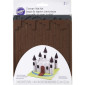 Molde con textura piedra y madera x 2 und