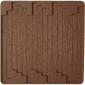 Molde con textura piedra y madera x 2 und