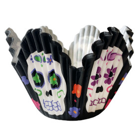 Capacillos dia de los muertos  x 24 und