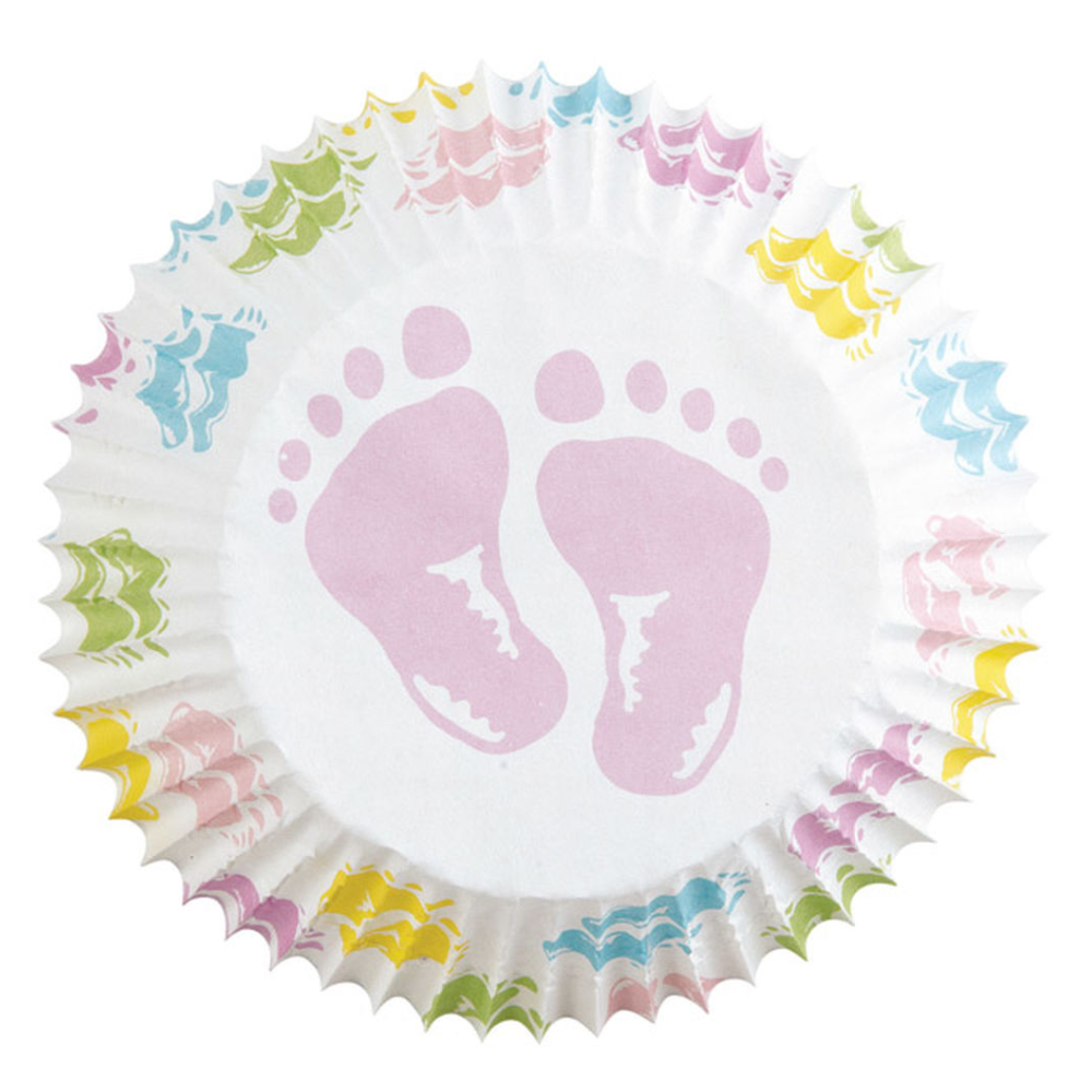 Capacillos piecitos baby shower x 75 unidades