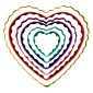 Set cortadores doble corazón x 6 