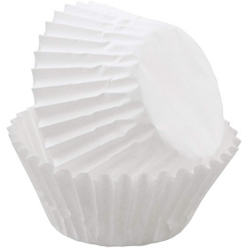 Capacillos mini color blanco x 100 unidades
