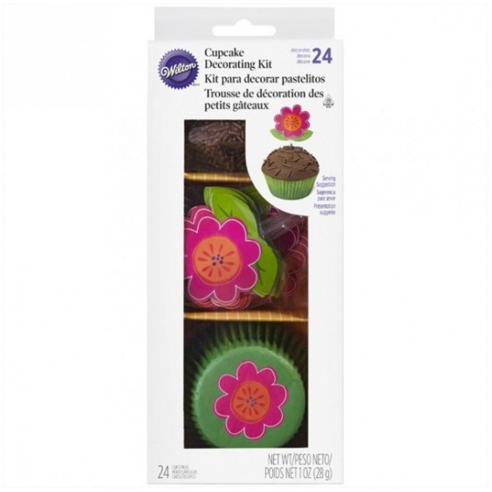 Kit cupcakes decoracion flores