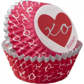Capacillos mini corazones x 100 unidades