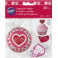 Combo cupcakes corazones x 24 pcs