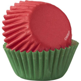 Capacillos mini rojos/verdes x 100 und