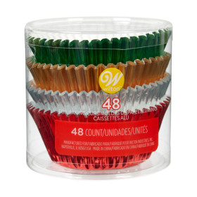Capacillos arcoiris metalizados x 48 und