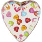 Capacillos corazones con mensajes x 12 unidades
