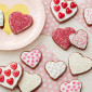 Set cortadores doble corazón x 6 