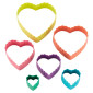 Set cortadores doble corazón x 6 