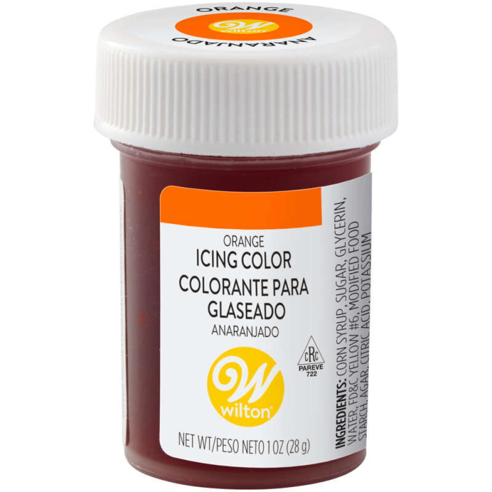 Colorante en gel naranja x 1 oz