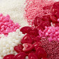 Mix grageas corazón rosa y rojo x 8 diseños