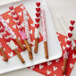 Mix grageas corazón rosa y rojo x 8 diseños