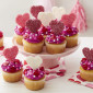 Mix grageas corazón rosa y rojo x 8 diseños