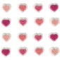 Decoración glass mini corazones