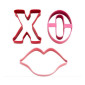 Cortadores san valentin x 3 pcs