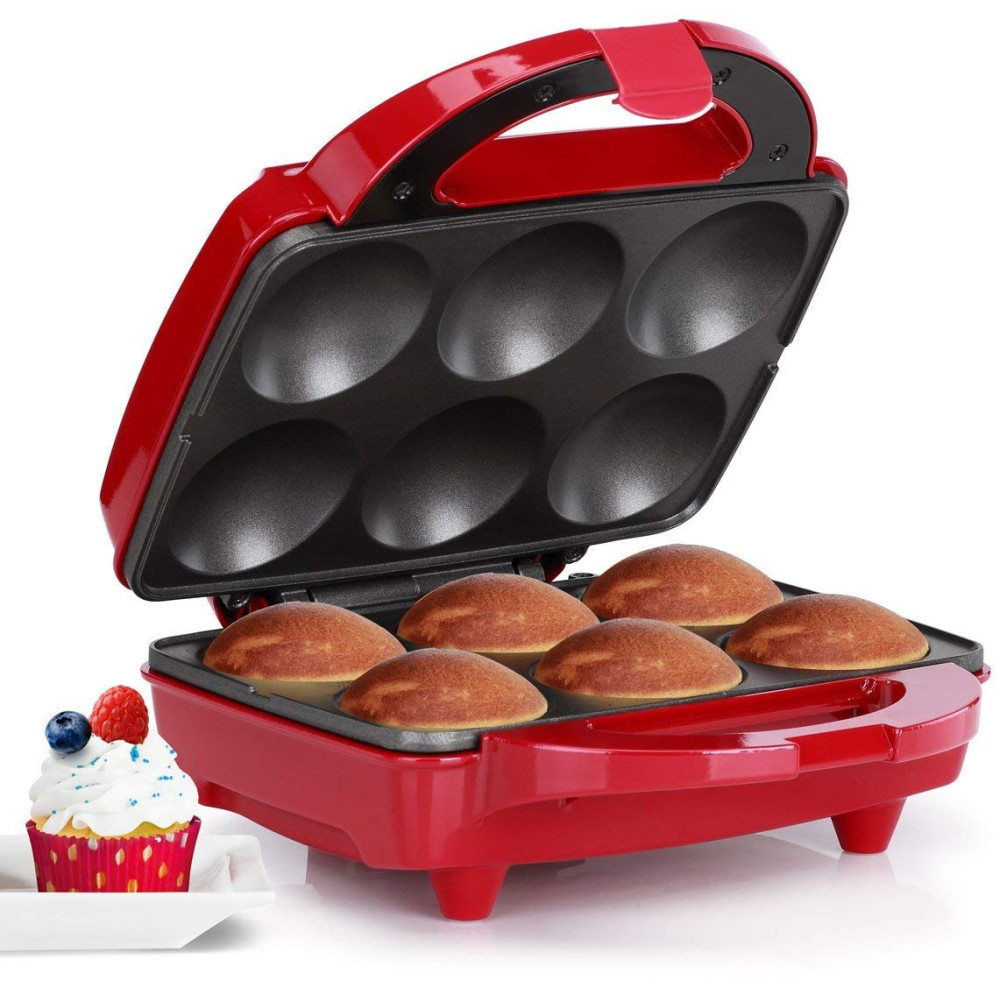 Máquina para cupcakes roja x 6 cavidades