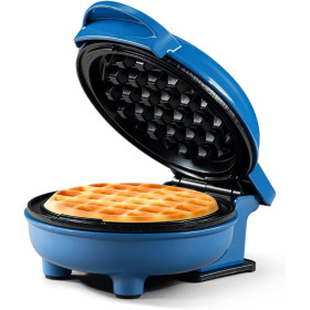 Maquina waffles personal 4" Azul