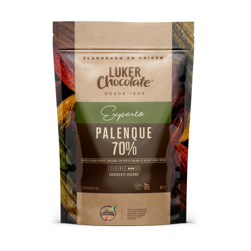 Chocolate oscuro Palenque 70% x 1 kg